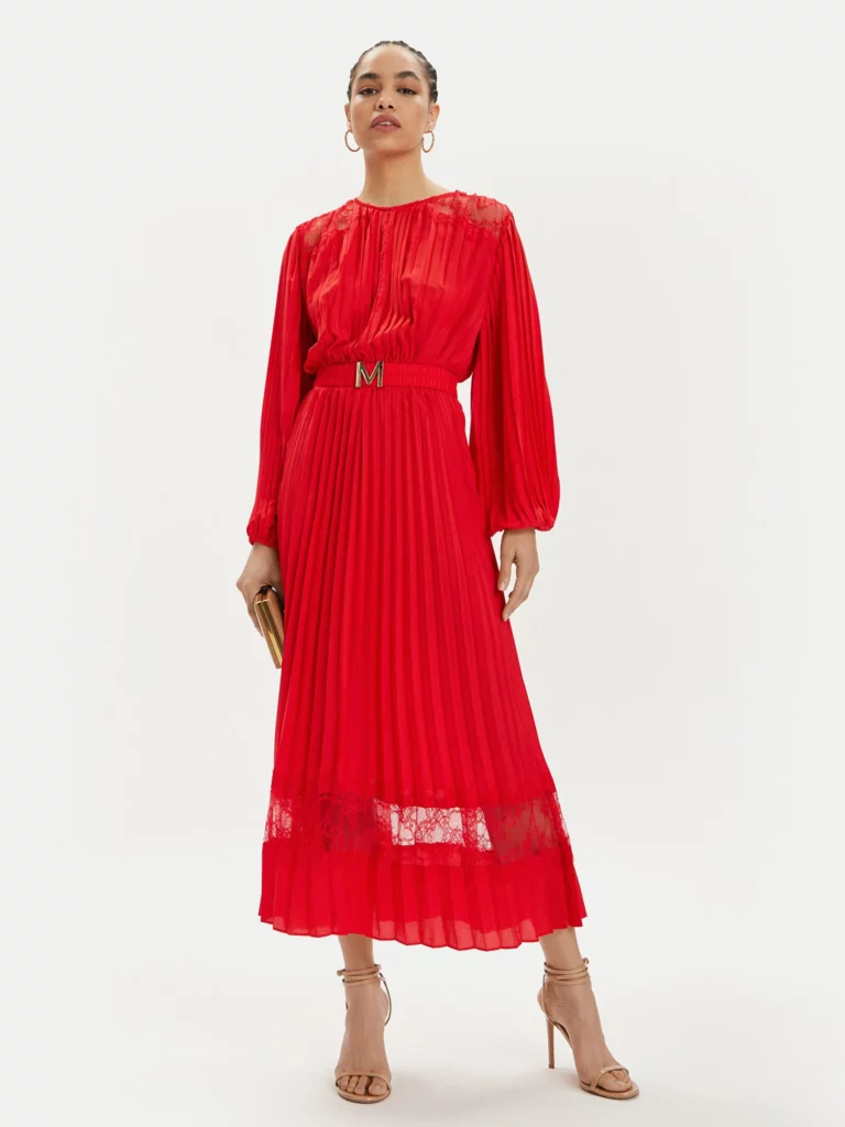 Rochie lungă roșie Lola Casademunt by Maite