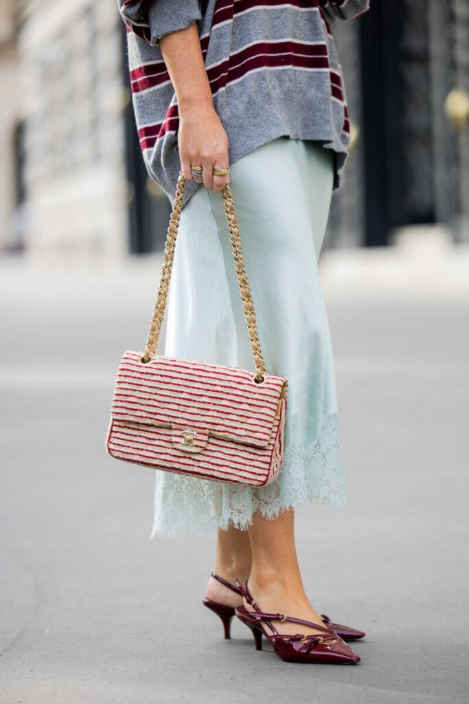 fustă din mătase pentru toamnă