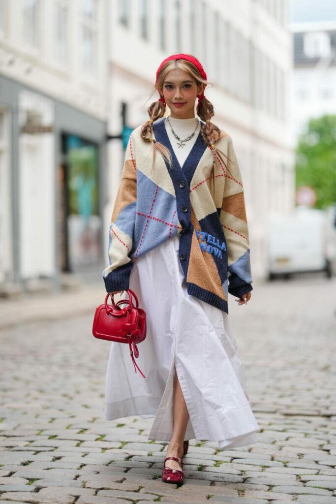 pulover vintage colorat